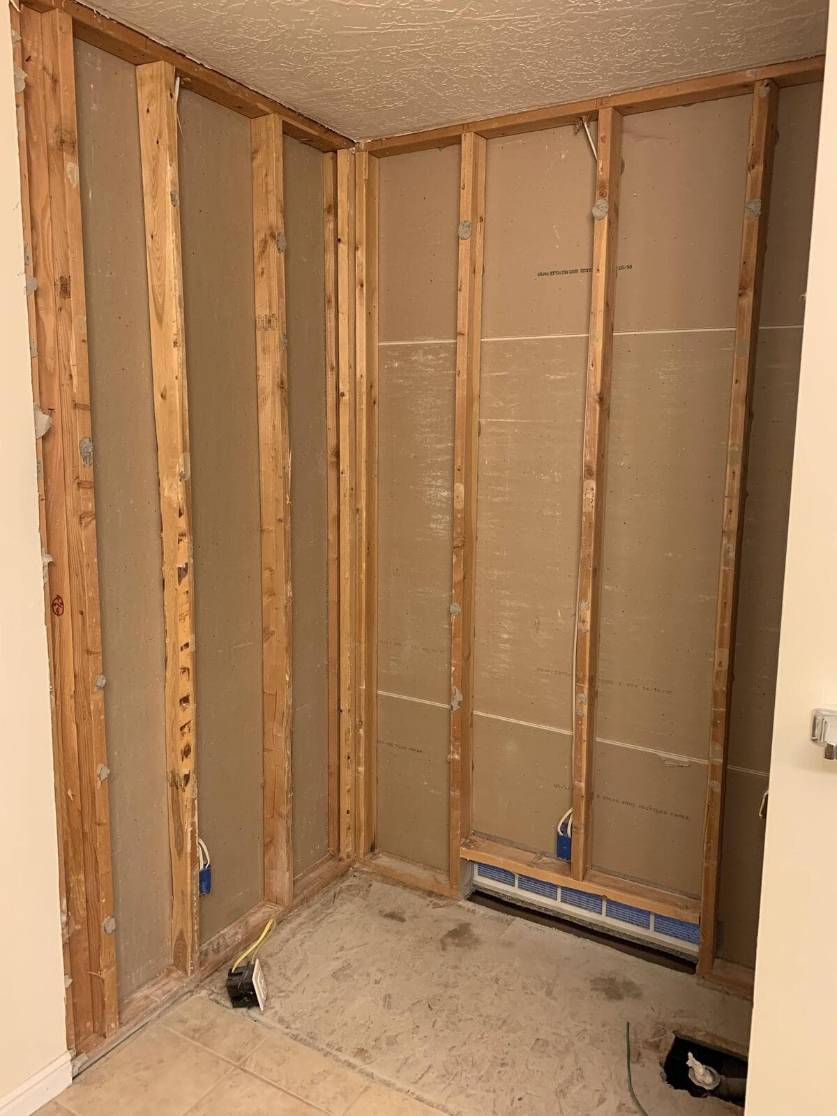 After Complete Bathroom Demolition project