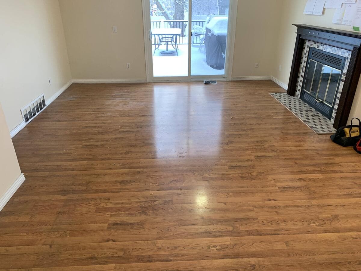 Before Living Room Floor Removal project